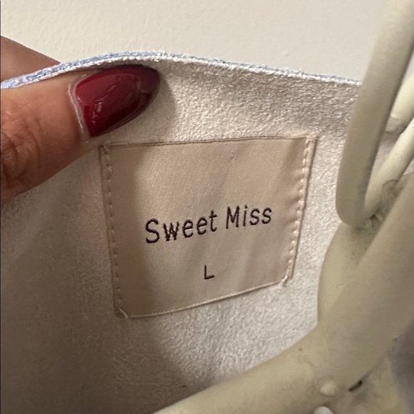 Light Blue Women's Jacket - Picture 2 of 4